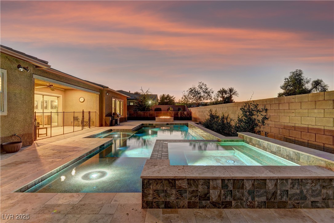 8411 South Cimarron Road Las Vegas, NV 89113 - Photo 35 of 46 Gorgeous pool with inground cleaning system