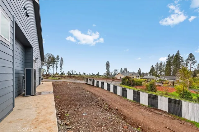 a view of a park with a tree