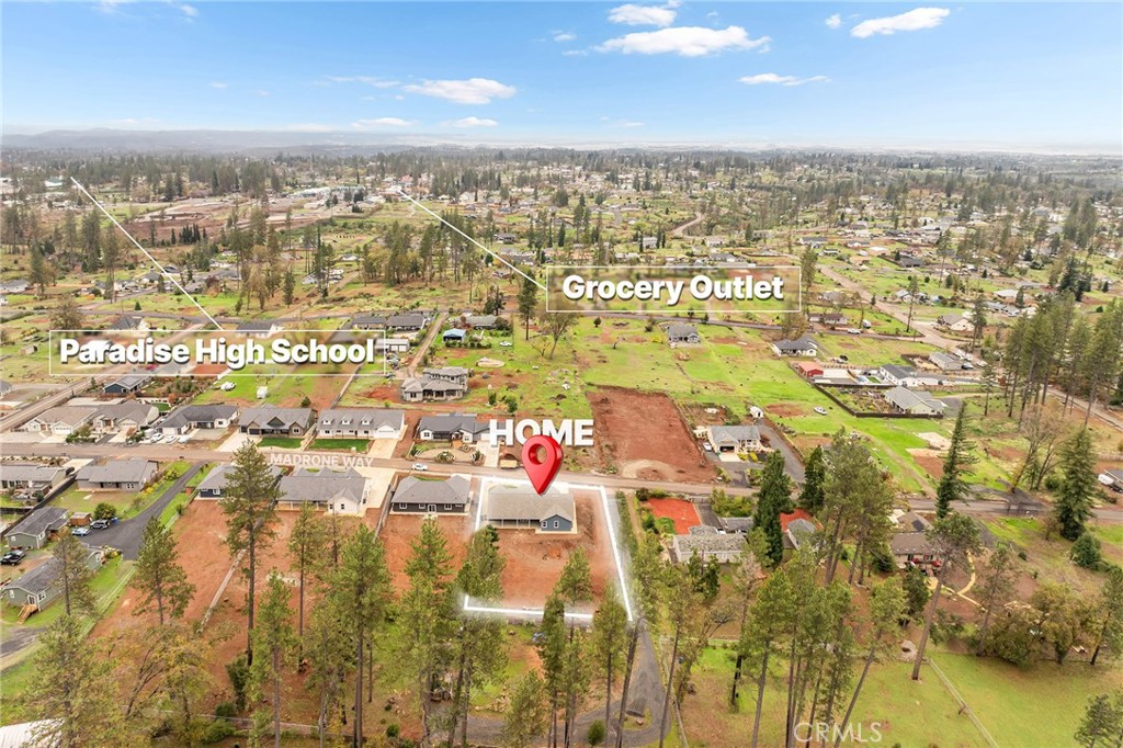 707 Madrone Way Paradise, CA 95969 - Photo 45 of 47 an aerial view of residential building with parking space