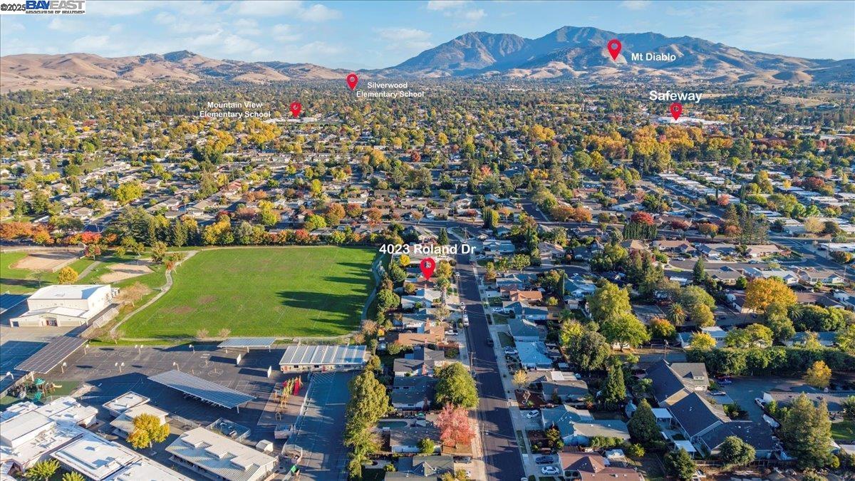 4023 Roland Drive Concord, CA 94521 - Photo 57 of 59 an aerial view of residential houses and outdoor space