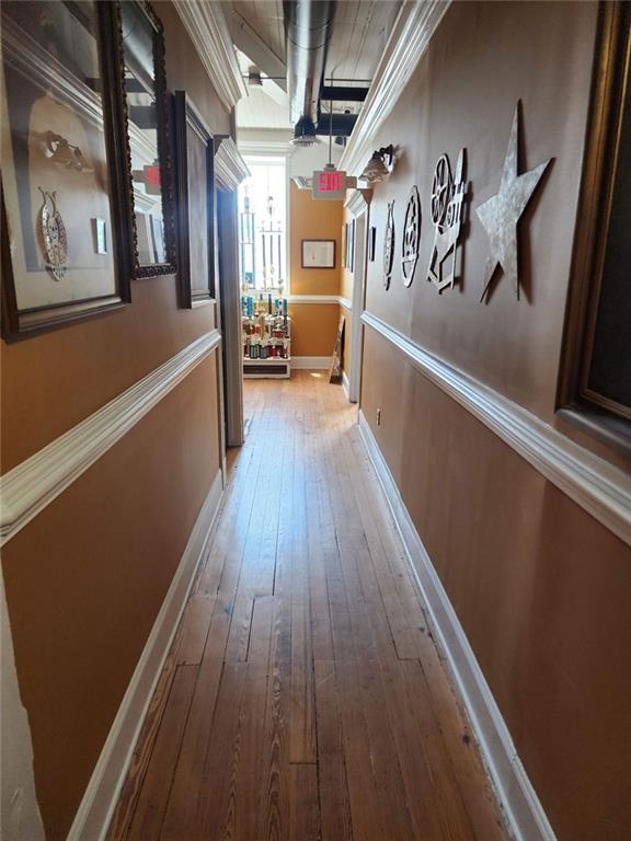 6958 Main Street Lithonia, GA 30058 - Photo 35 of 55 a view of a hallway with wooden floor