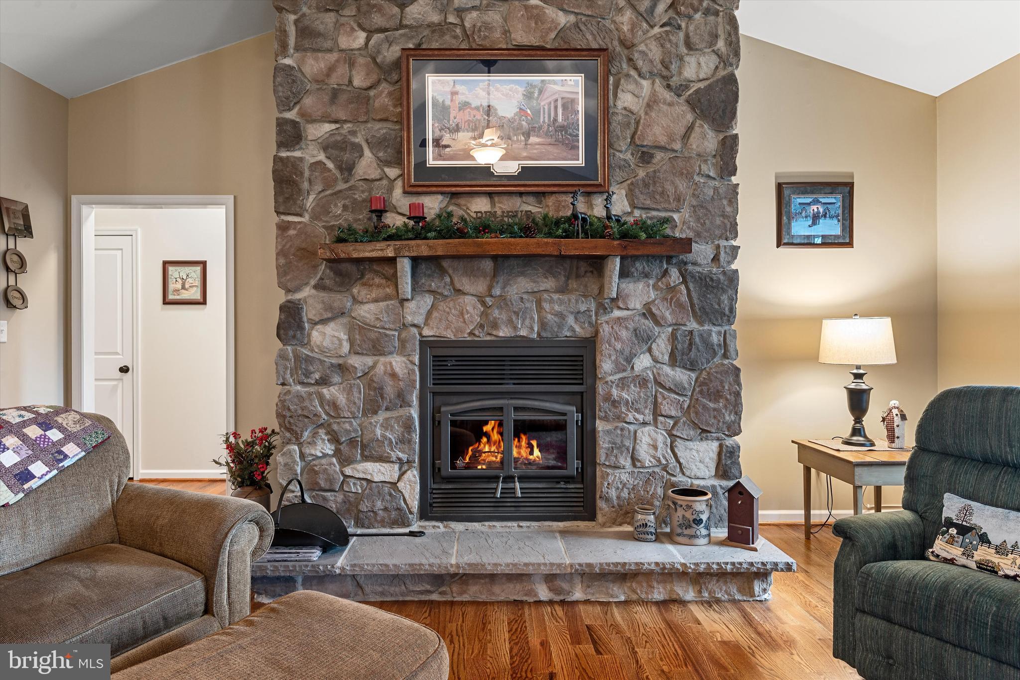 921 Armel Road White Post, VA 22663 - Photo 7 of 36 Floor to ceiling stone fireplace