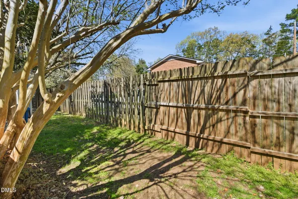 a view of a back yard of the house