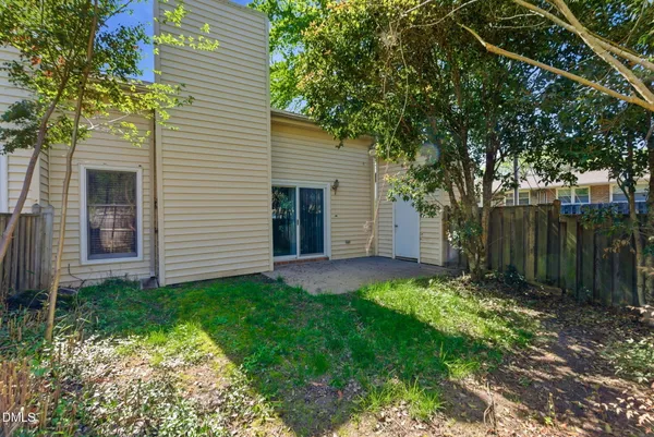 a view of a backyard with a garden