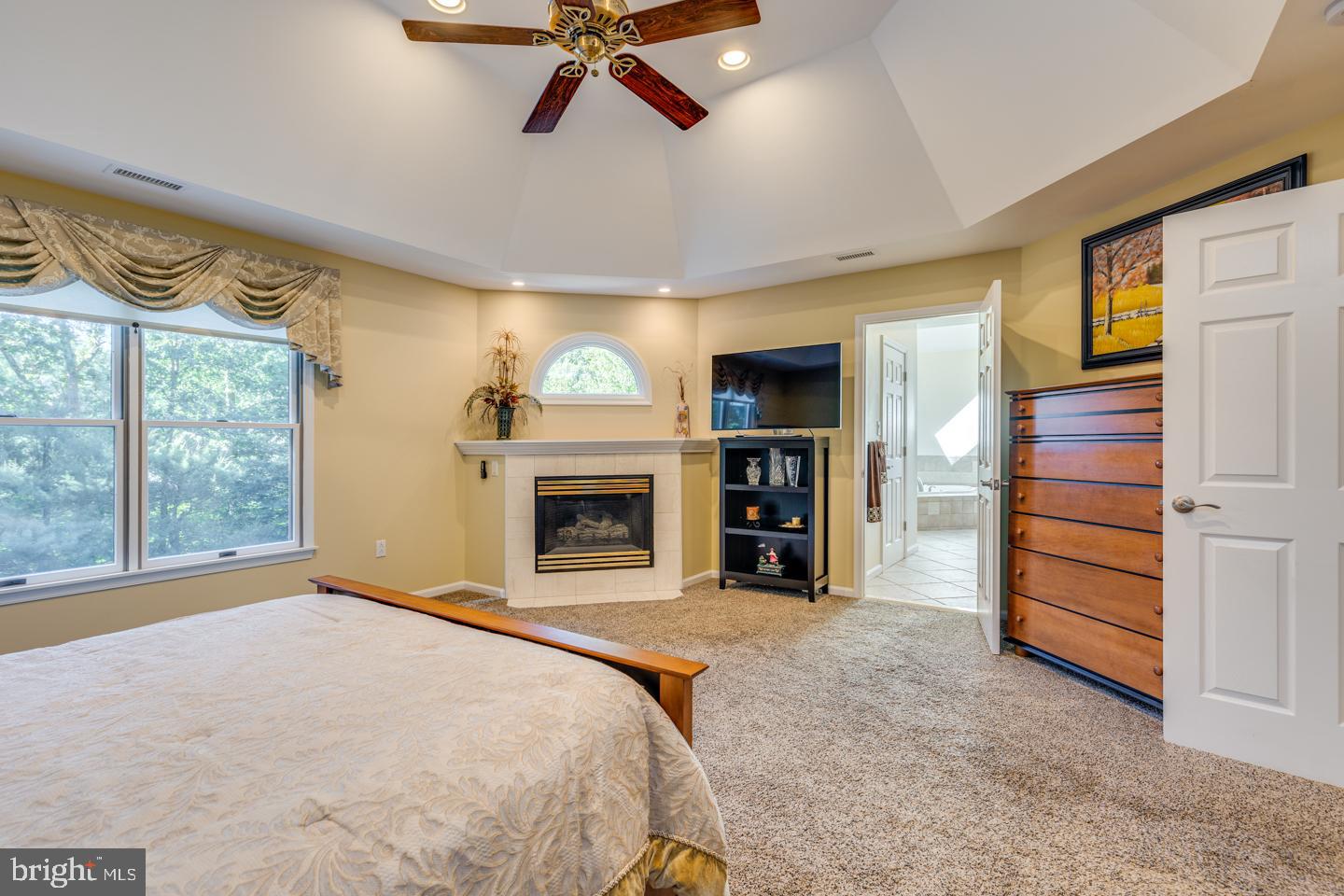 7 Castle Road Shamong, NJ 08088 - Photo 31 of 52 Primary Bedroom with fireplace