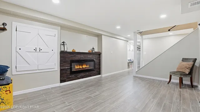 a view of a golf course with a lake