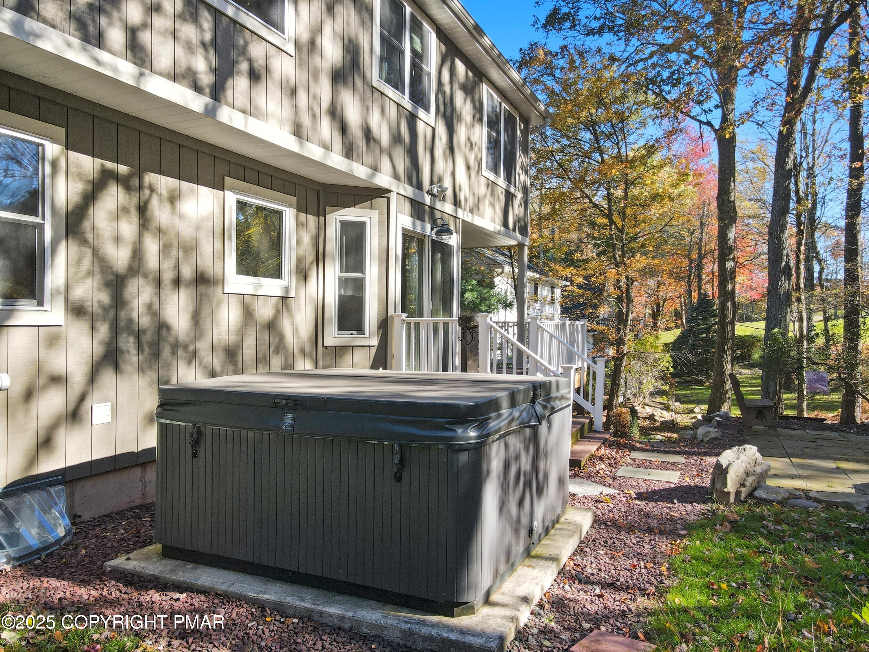 104 Wolf Hollow Road Lake Harmony, PA 18624 - Photo 73 of 101 a house view with a outdoor space