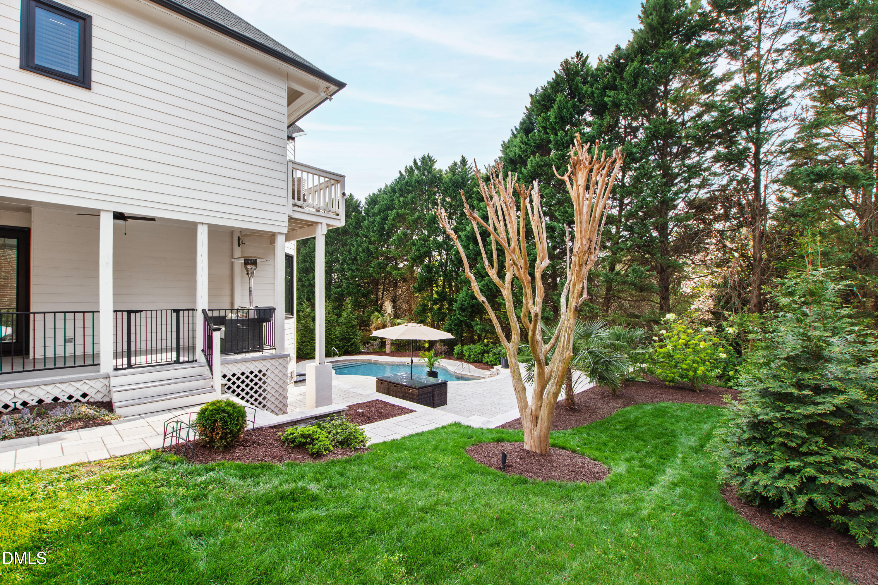 12408 Cilcain Court Raleigh, NC 27614 - Photo 62 of 80 a view of a house with backyard and sitting area