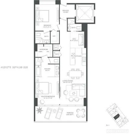 $6,200 | 650 Northeast 32nd Street, Unit 2804, Miami, FL 33137
