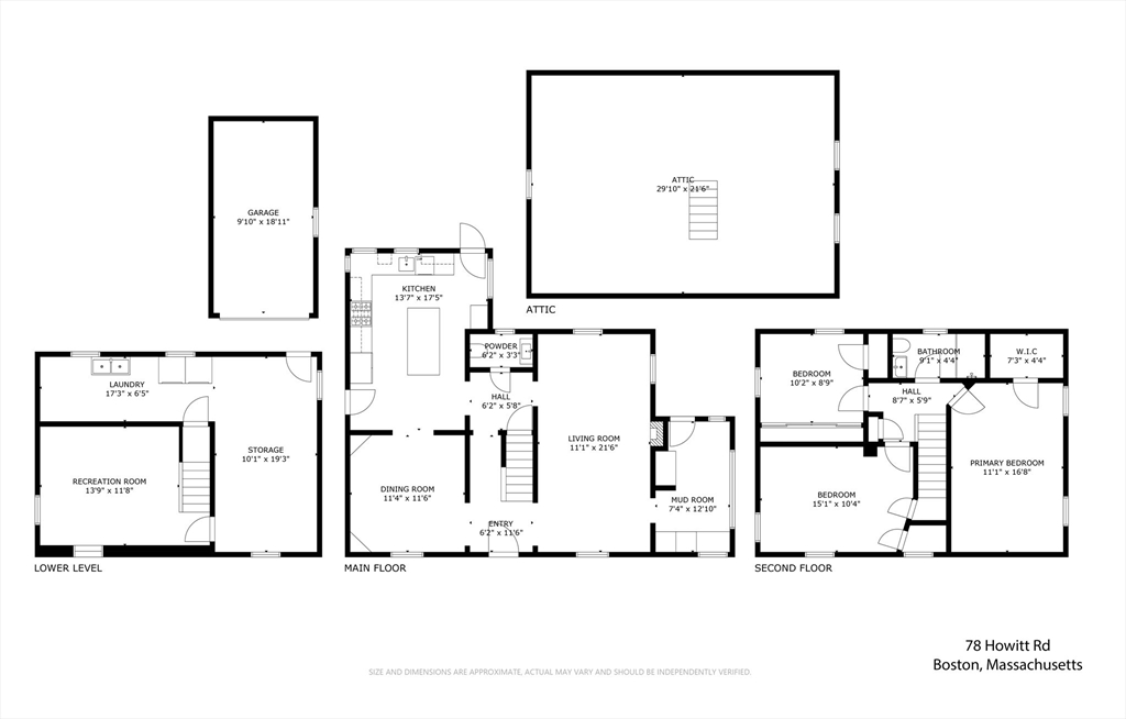 78 Howitt Road Boston, MA 02132 - Photo 20 of 20 a picture of a floor plan