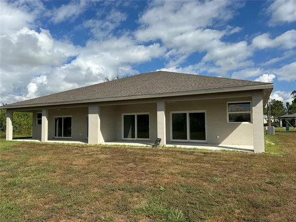 a front view of house with yard