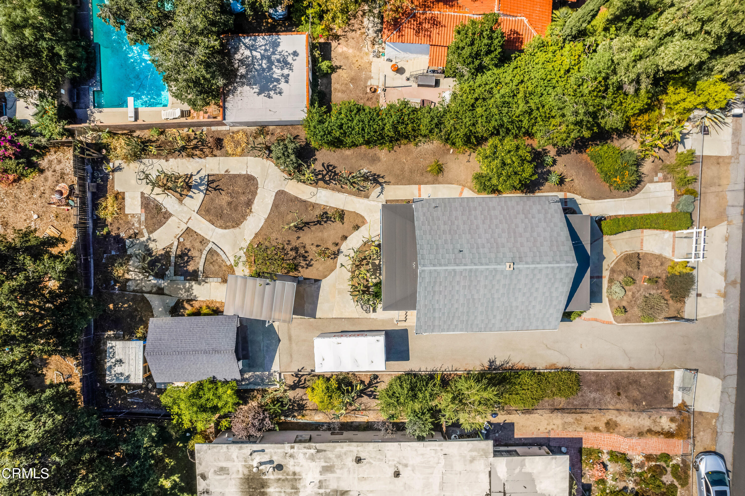 6520 Valmont Street Tujunga, CA 91042 - Photo 3 of 35 an aerial view of a house with a yard