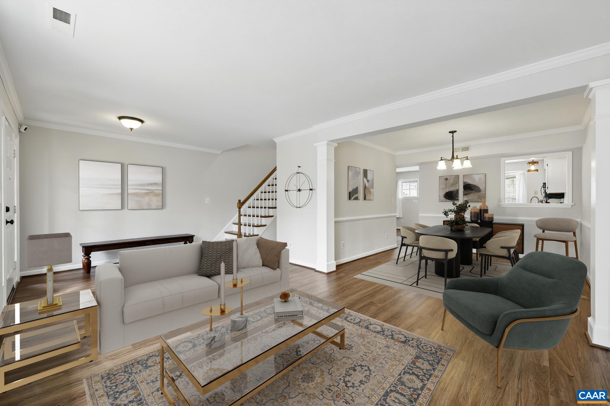 3241 Gateway Circle Charlottesville, VA 22911 - Photo 10 of 35 a living room with furniture and wooden floor