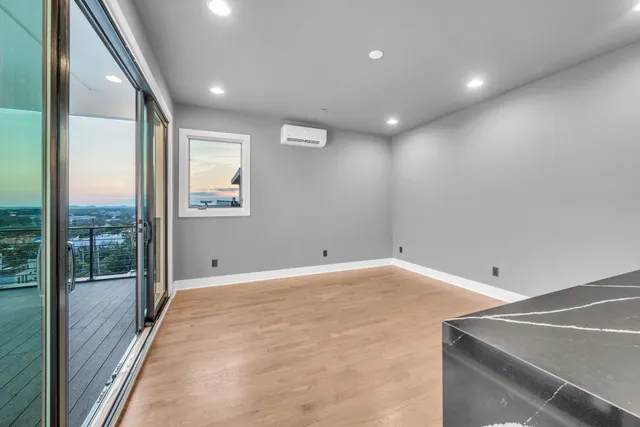 a view of swimming pool with city view