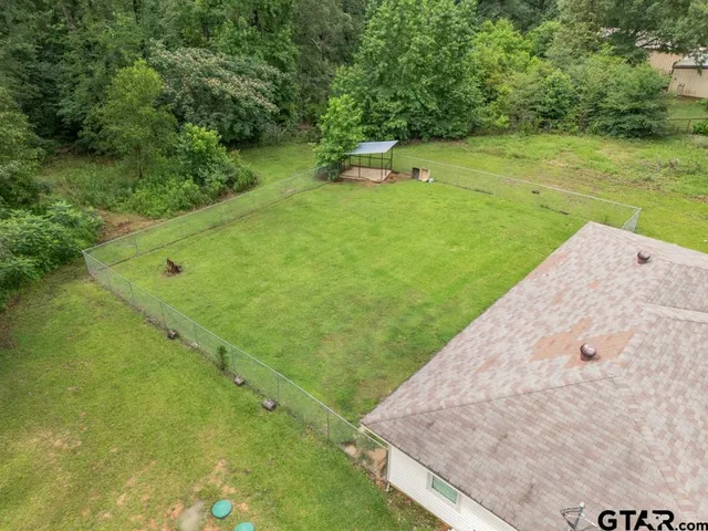 a view of a field with a park