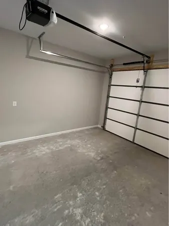 a view of a garage