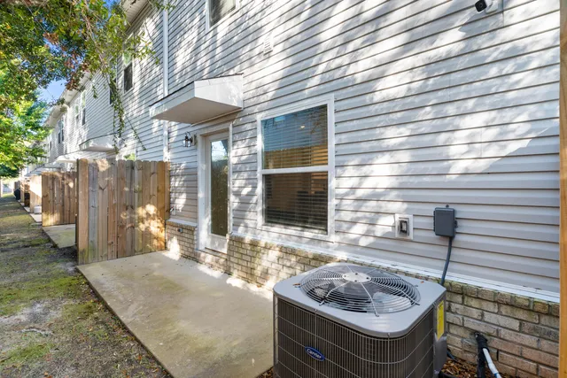 a dinning table and chairs in the patio