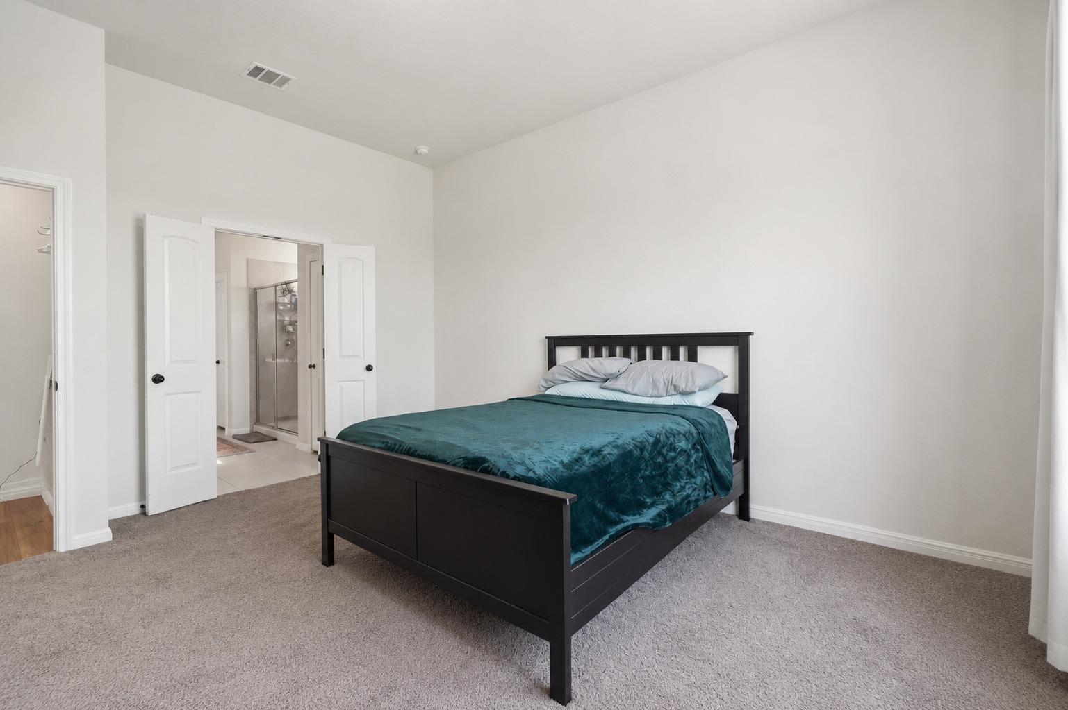 100 Panico Road Hutto, TX 78634 - Photo 17 of 28 A restful bedroom offers direct access to an attached bathroom, creating a private retreat.