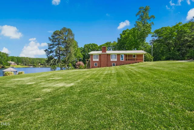 a house view with a garden space