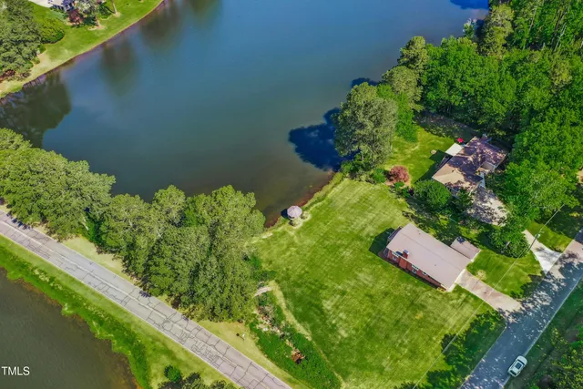 a picture of trees and flowers in a garden