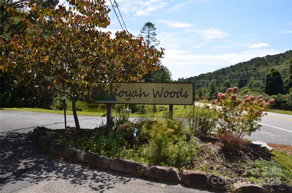 a view of a lake with a yard