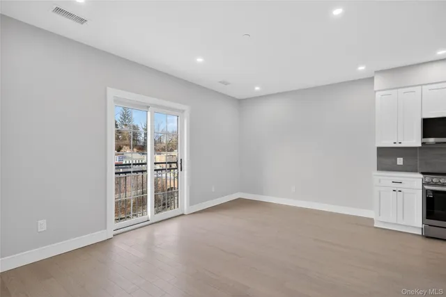 a view of a kitchen with electric equipment