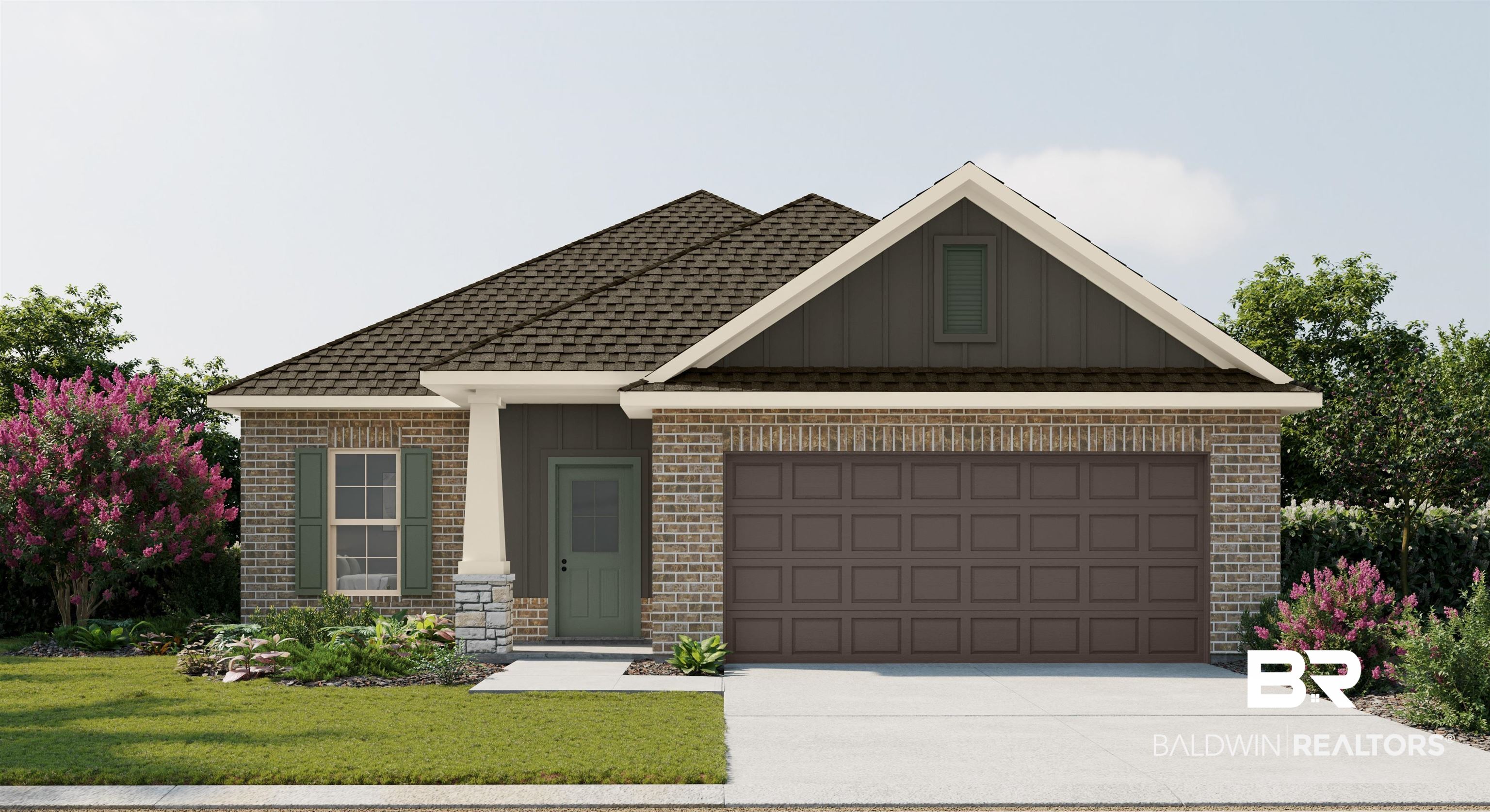 18082 Piney Circle Foley, AL 36535 - Photo 1 of 2 Single-story residence featuring a brick and board-and-batten exterior