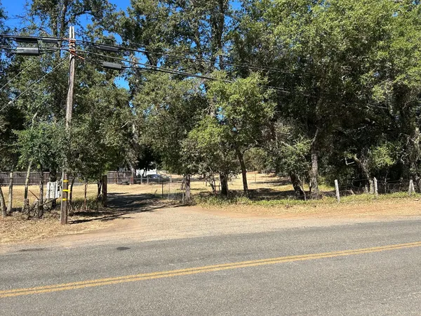 a view of road with trees