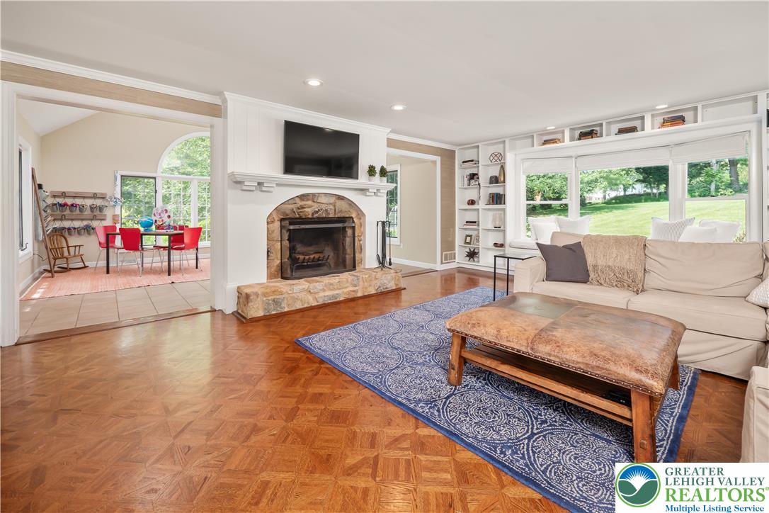 1588 Surrey Road Bethlehem, PA 18015 - Photo 20 of 50 a living room with furniture and a fireplace