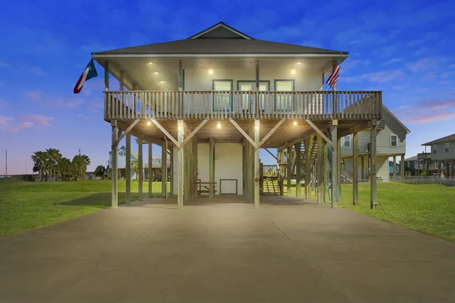 a front view of a house with porch