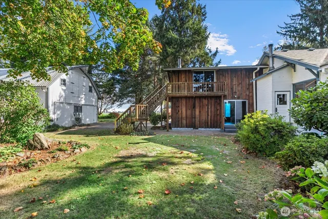 a view of a house with a street