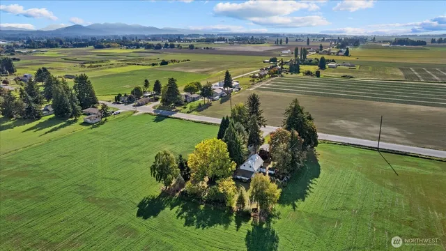 a view of a lake with a mountain view