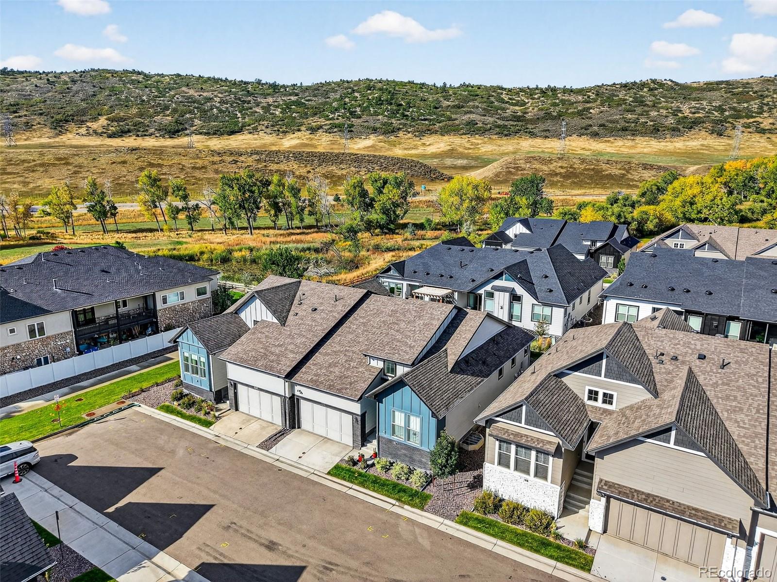 8283 South Queen Street Littleton, CO 80127 - Photo 43 of 46 an aerial view of residential building with outdoor space and ocean view