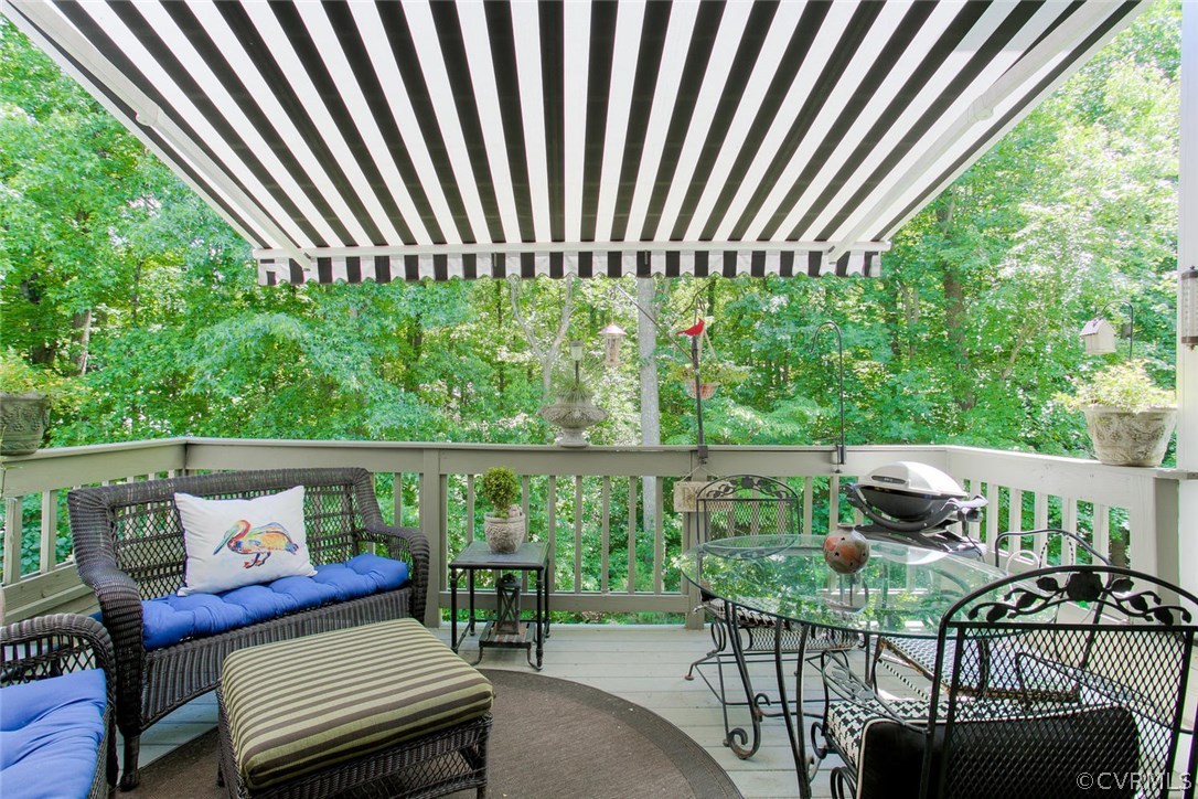 3131 Stony Point Road, Unit UB Richmond, VA 23235 - Photo 11 of 26 Gorgeous deck area with retractable awning