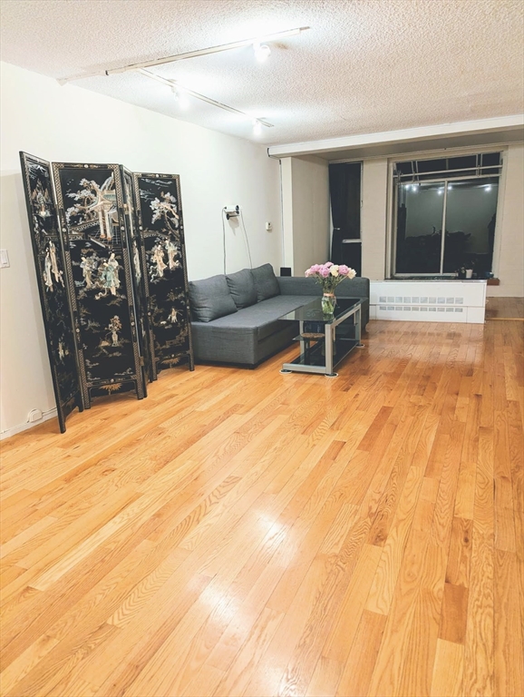 99 Pond Avenue, Unit 409 Brookline, MA 02445 - Photo 7 of 28 a living room with furniture a rug and lamp