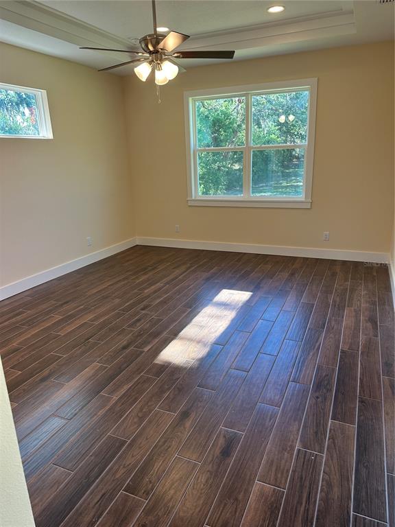 4011 Amber Road Valrico, FL 33594 - Photo 8 of 32 a view of empty room with wooden floor and fan