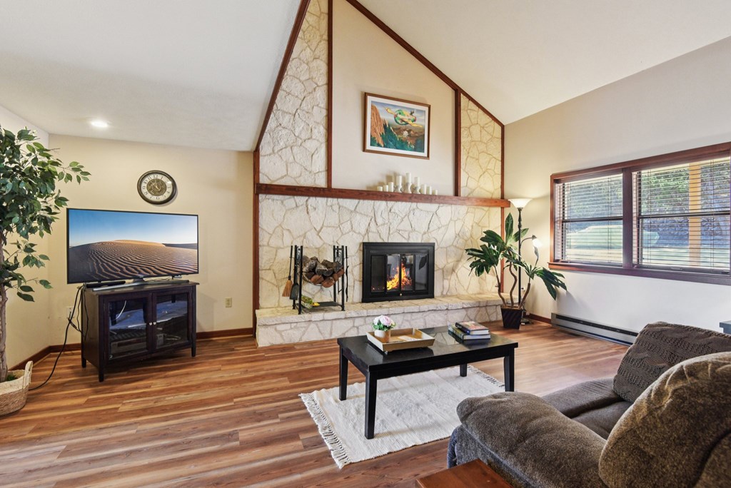 115 South Codrington Kerrville, TX 78028 - Photo 2 of 33 a living room with furniture and a fireplace