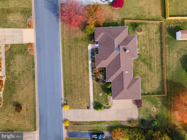 aerial view of a house