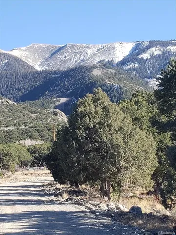 a view of a house with a mountain