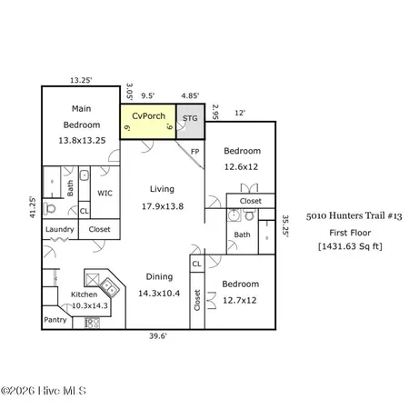 $239,000 | 5010 Hunters Trail, Unit 13, Wilmington, NC 28405
