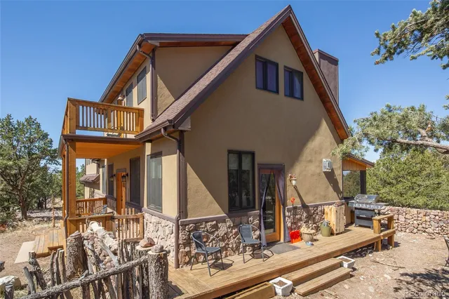 a view of a yard covered with snow