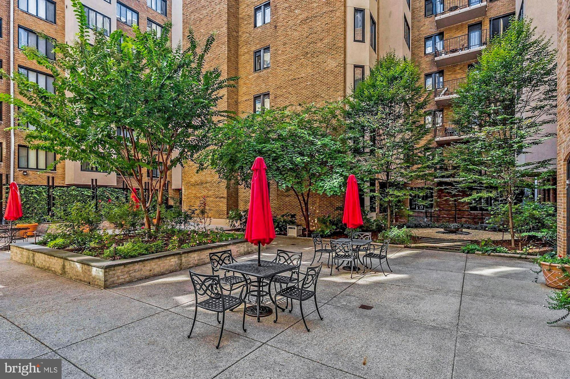 1701 16th Street Northwest, Unit 316 Washington, DC 20009 - Photo 38 of 42 Tranquil courtyard for grilling/dining al fresco