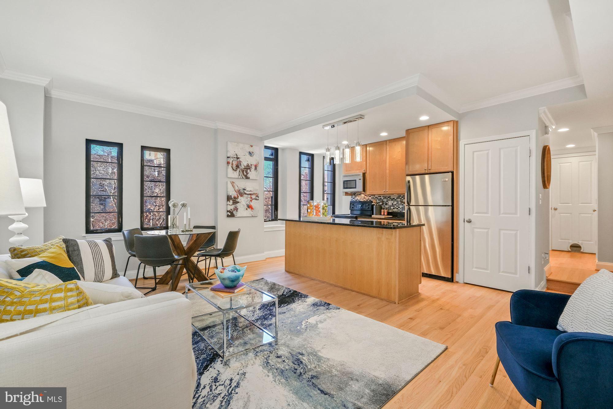 1701 16th Street Northwest, Unit 316 Washington, DC 20009 - Photo 10 of 42 Open living, dining, & kitchen