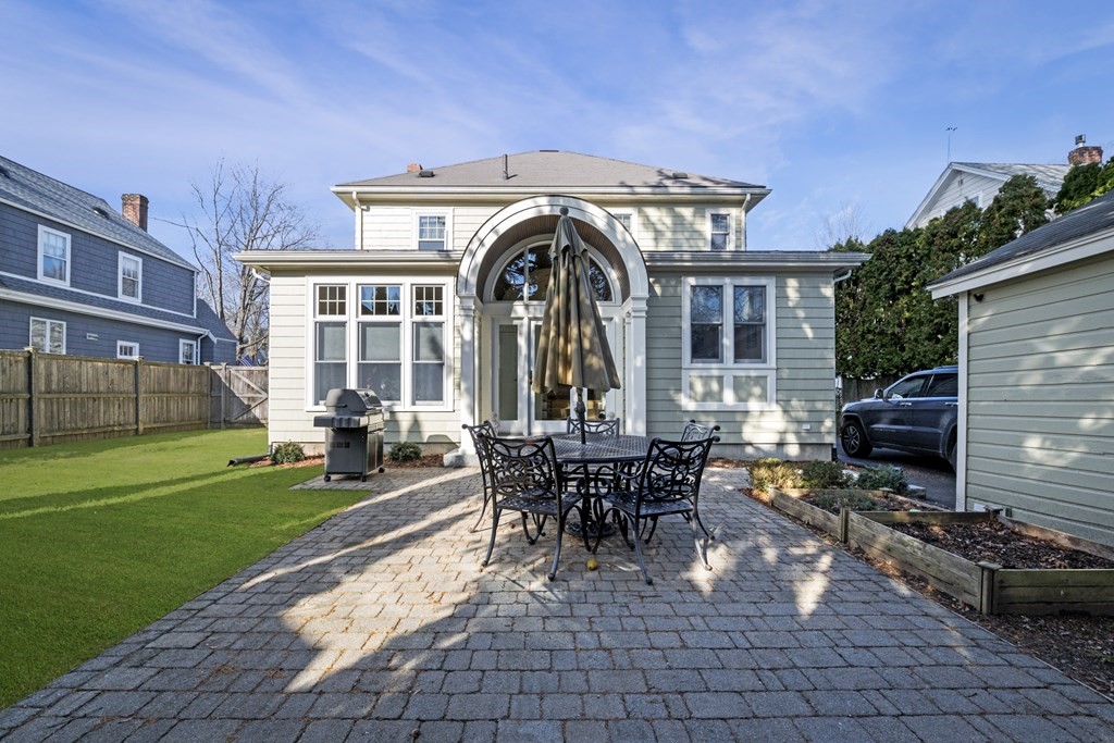 14 Homestead Road Marblehead, MA 01945 - Photo 5 of 41 a view of a house with backyard sitting area and garden