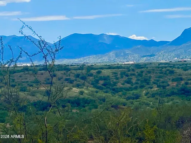 a view of a mountain with an outdoor space
