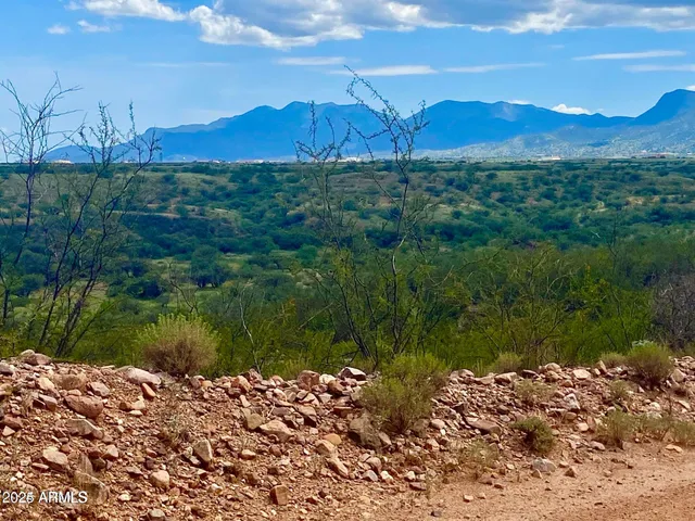 a view of a lake with a mountain in the background