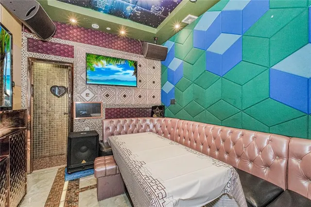 a water heater on a granite counter top