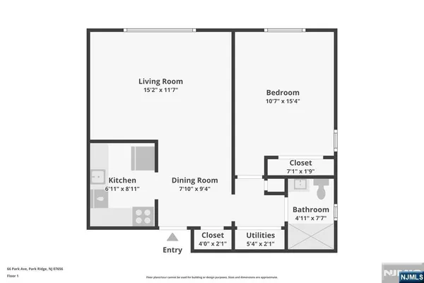 $2,850 | 66 Park Avenue, Unit C, Park Ridge, NJ 07656
