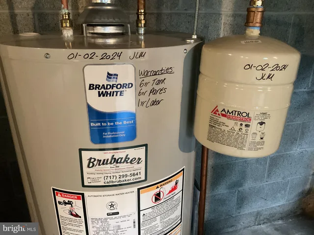 a view of a room with wooden shelves