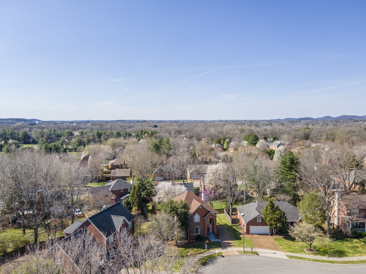 114 Rigby Drive Franklin, TN 37064 - Photo 43 of 55 an aerial view of a town with couple of houses